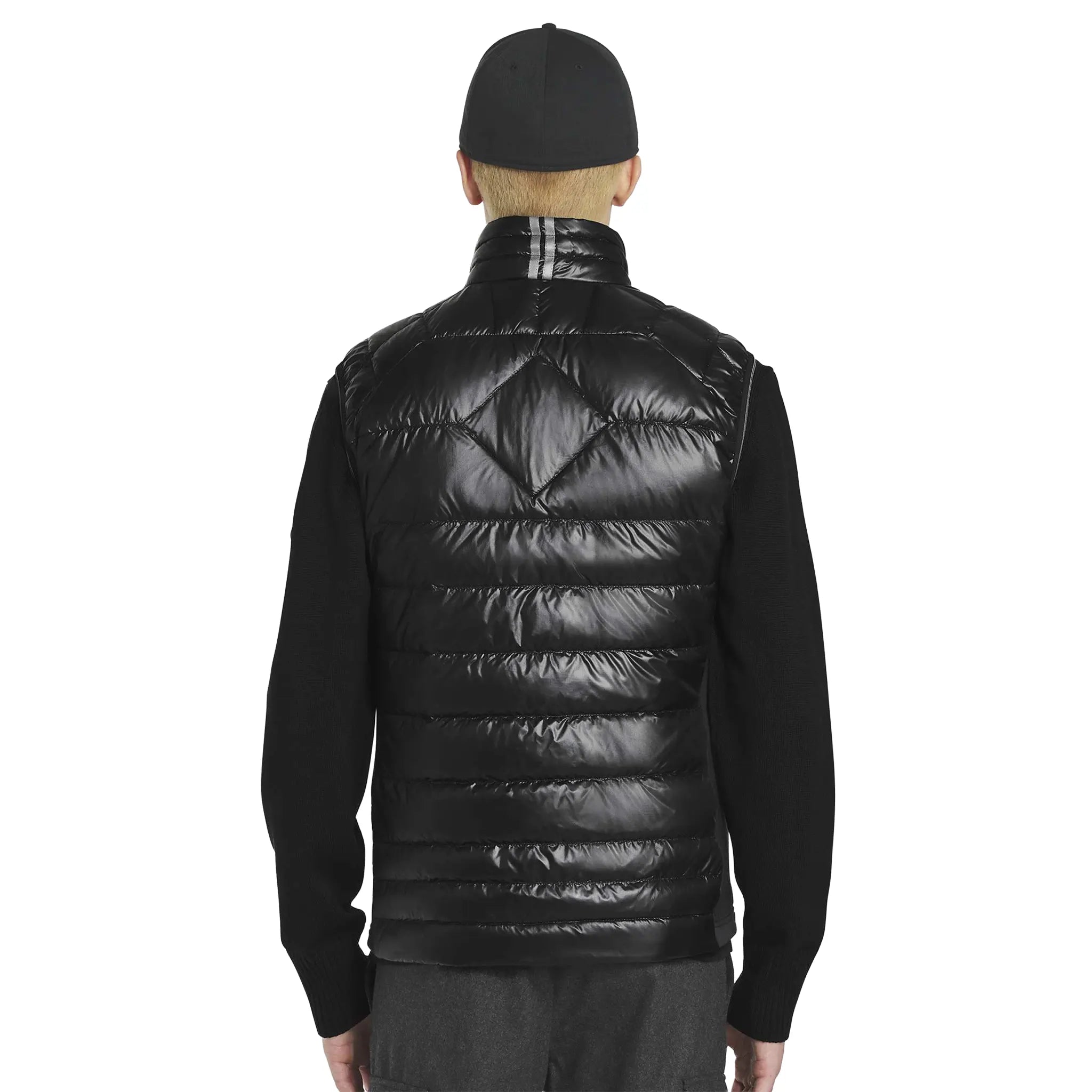 Back View of Canada Goose Hybridge Lite Black Gilet 2723M